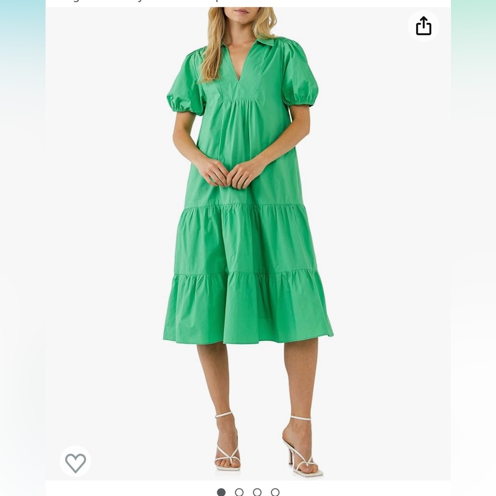 English Factory Poplin Midi Dress